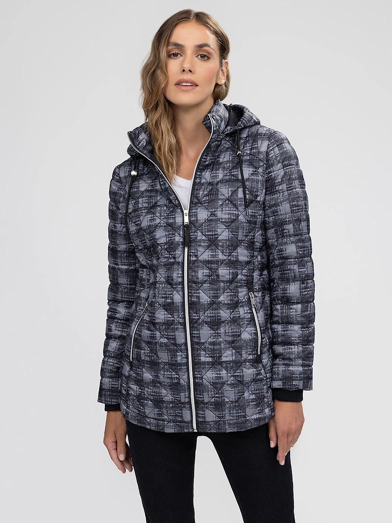 Manteau mi-cuisse semi-ajust