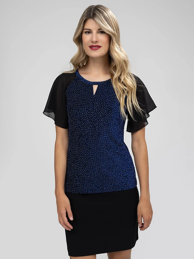 T-shirt semi-ajusté à manches longues