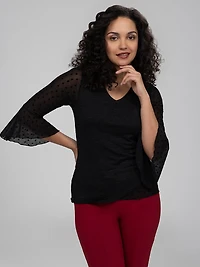 T-shirt semi-ajusté à manches longues