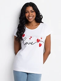 T-shirt semi-ajusté à manches courtes