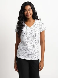 T-shirt semi-ajusté à manches courtes