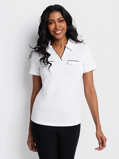 T-shirt semi-ajusté à manches courtes