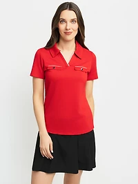 T-shirt semi-ajusté à manches courtes