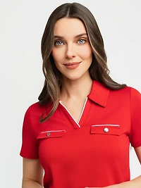 T-shirt semi-ajusté à manches courtes