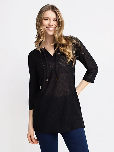 Tunique ample à manches 3/4