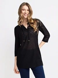 Tunique ample à manches 3/4