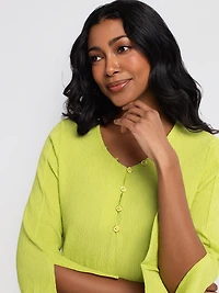 Tunique semi-ajustée à manches 3/4