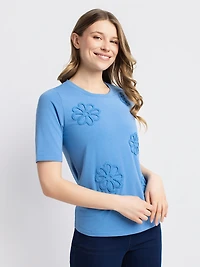 Short-sleeve semi-fitted t-shirt