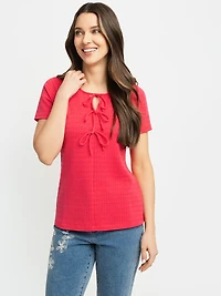 T-shirt semi-ajusté à manches courtes