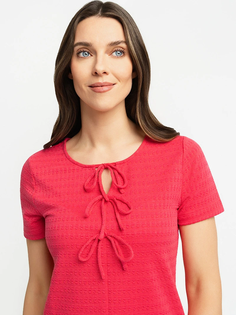 T-shirt semi-ajusté à manches courtes