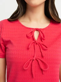 T-shirt semi-ajusté à manches courtes