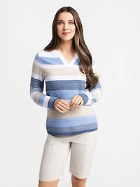 Long-sleeve pullover sweater