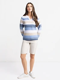 Long-sleeve pullover sweater