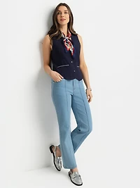 Pantalon denim à jambe évasé