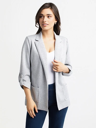 Knit semi-fitted vest