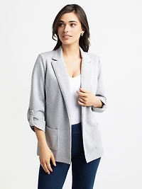 Knit semi-fitted vest