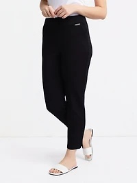 Pantalon habillé étroit semi-ajusté à enfiler - Petite