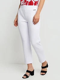 Pantalon habillé étroit semi-ajusté à enfiler - Petite