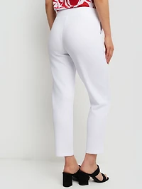 Pantalon habillé étroit semi-ajusté à enfiler - Petite