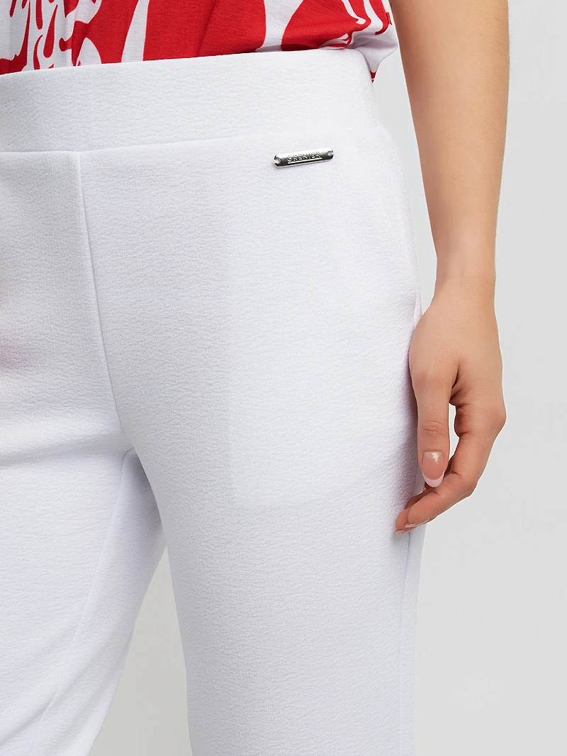 Pantalon habillé étroit semi-ajusté à enfiler - Petite