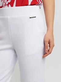 Pantalon habillé étroit semi-ajusté à enfiler - Petite