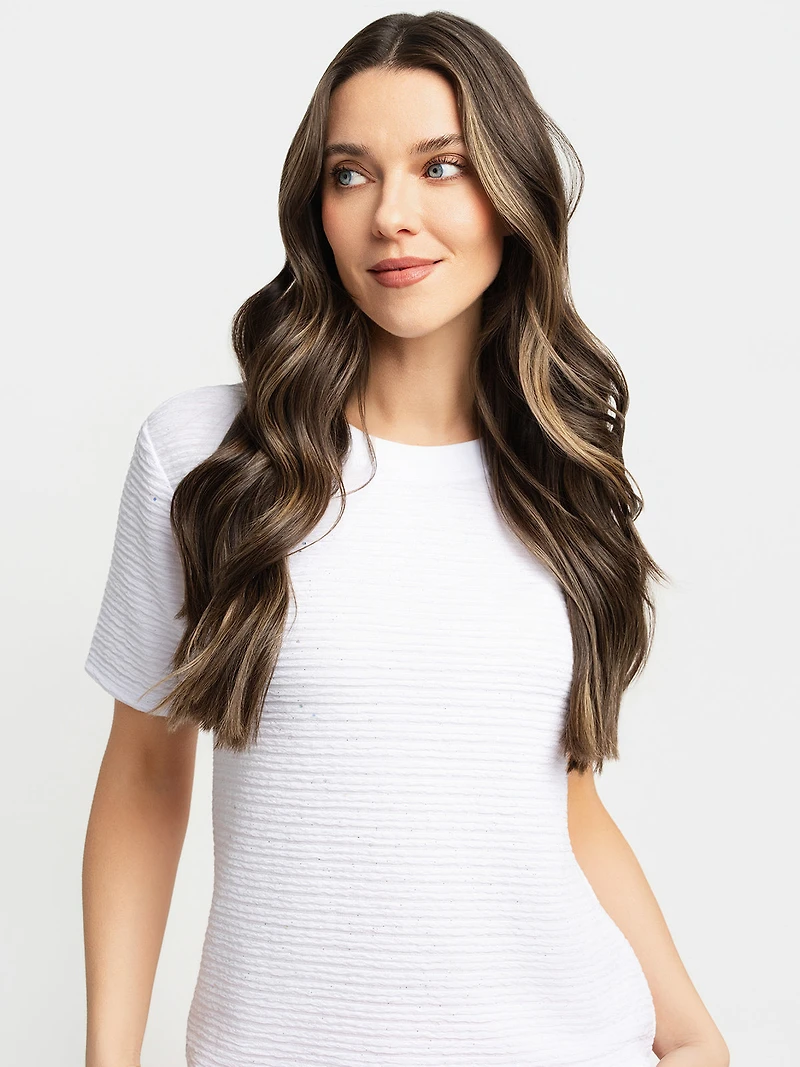 T-shirt semi-ajusté à manches courtes