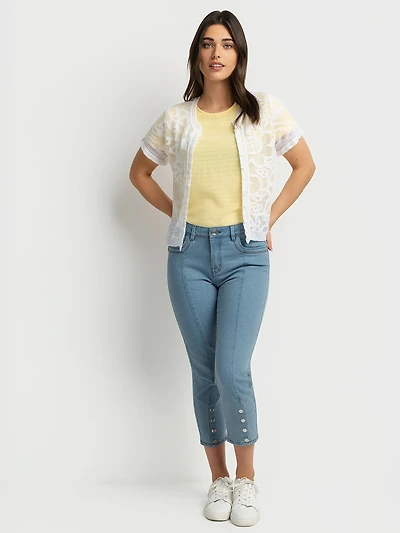 Jean étroit à la cheville