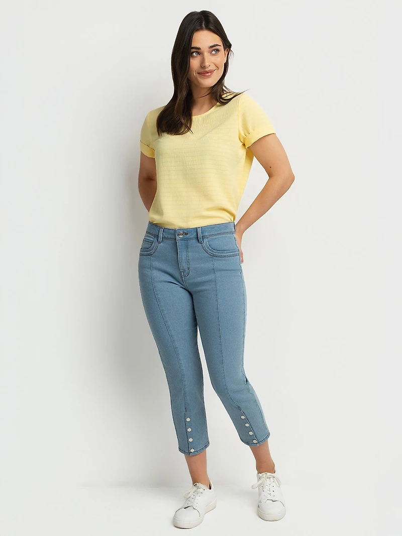 Blouse ample à manches courtes