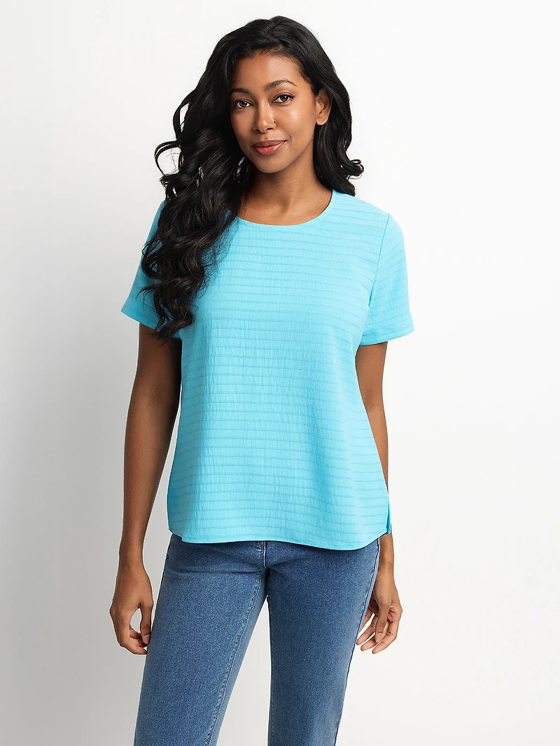 Blouse ample à manches courtes