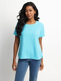 Blouse ample à manches courtes