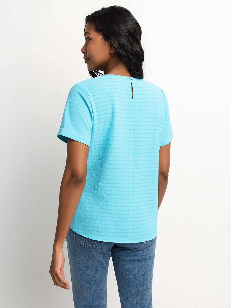 Blouse ample à manches courtes