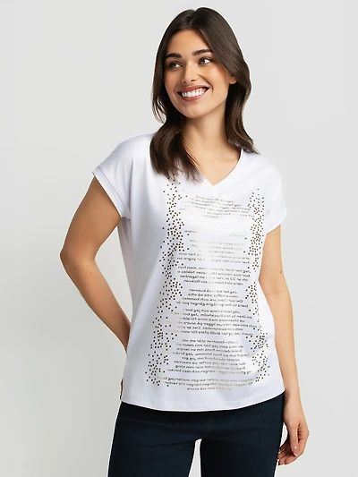 T-shirt ample à manches courtes