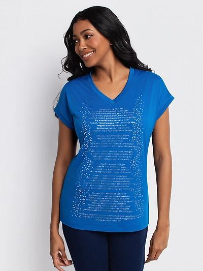 Short-sleeve loose t-shirt