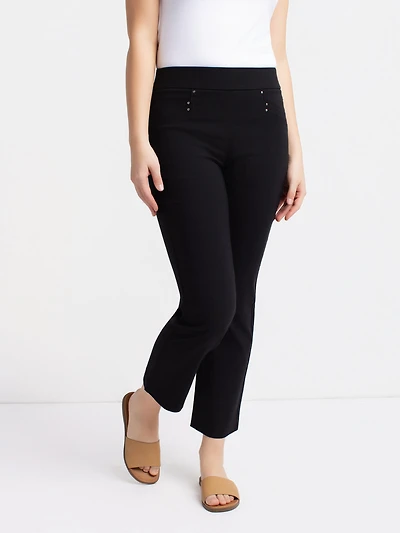 Straight semi-fitted pull-on pant - Petite