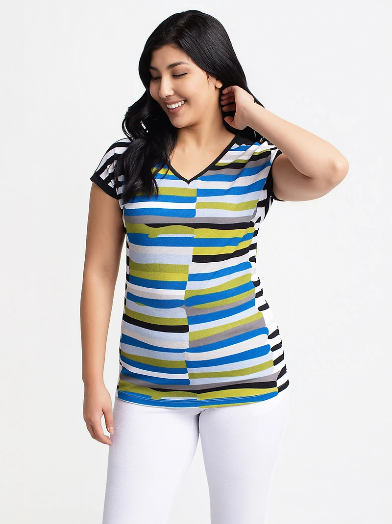 Short-sleeve loose tunic