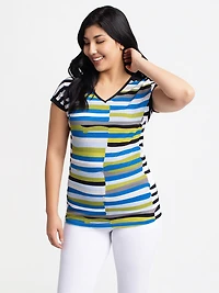 Short-sleeve loose tunic