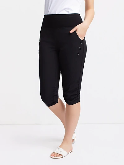 Pull-on capri