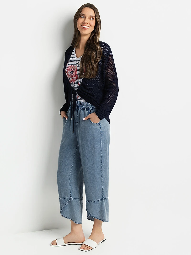Ankle pull-on pant