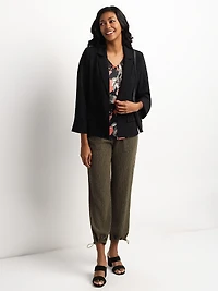 Pantalon skinny 7/8 ajusté en tricot à enfiler