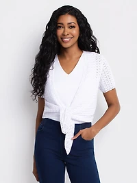 Cardigan ouvert à manches courtes