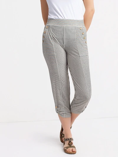 Capri droit semi-ajusté à enfiler