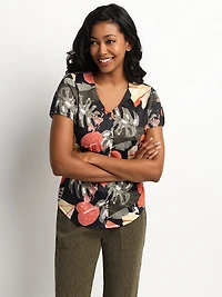 T-shirt semi-ajusté à manches courtes