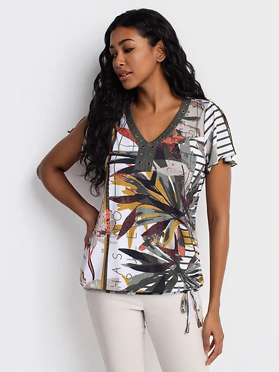 T-shirt ample à manches courtes