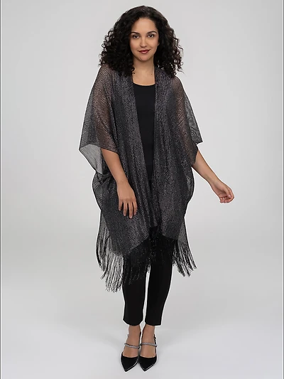 Poncho en tricot