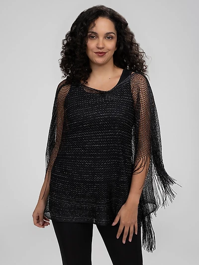 Poncho en tricot