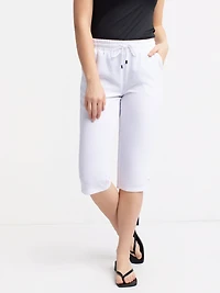 Capri droit décontracté à enfiler