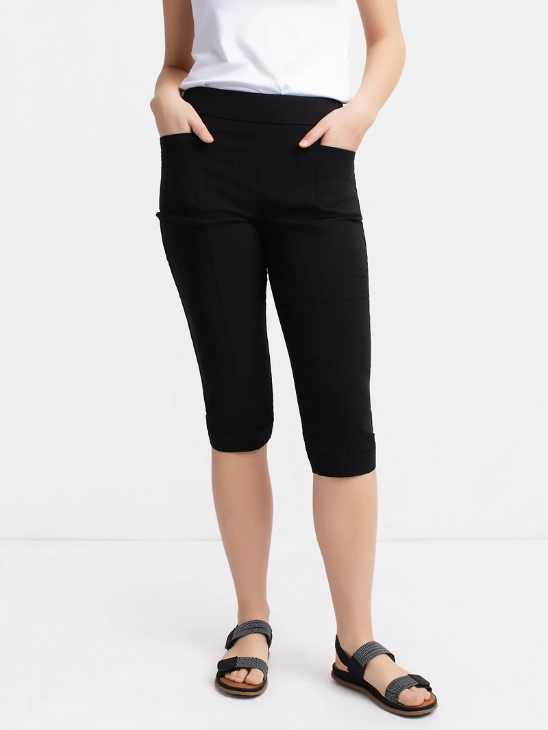 Straight semi-fitted pull-on pant - Petite