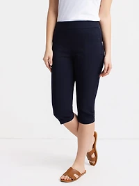 Straight semi-fitted pull-on pant - Petite