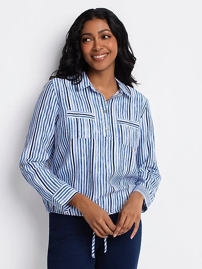 Blouse ample à manches longues