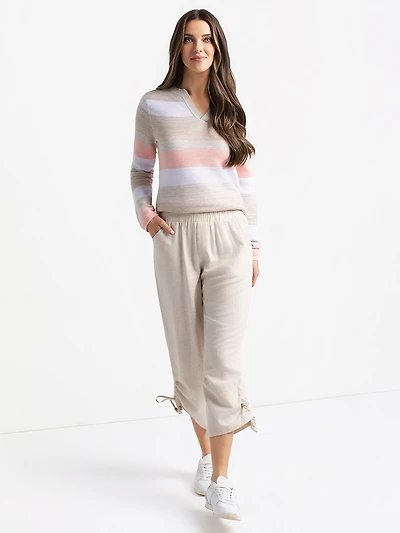 Flared pull-on pant